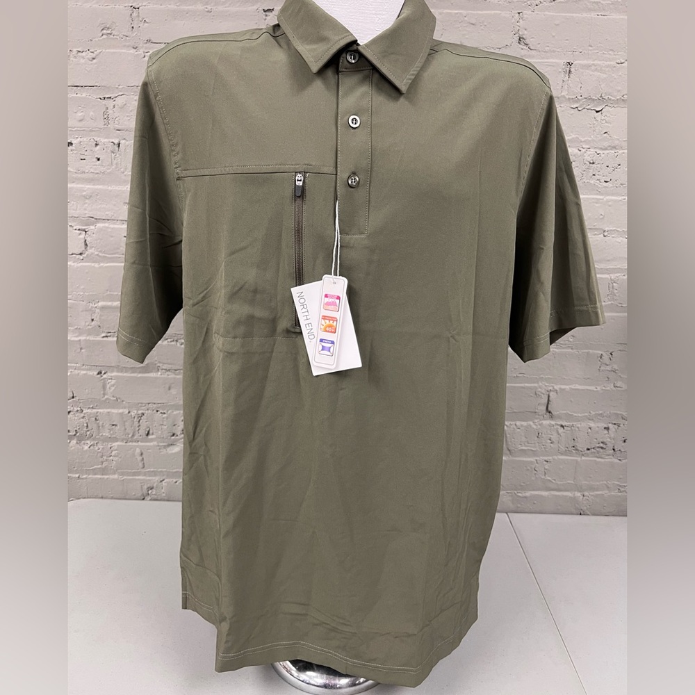 North End Olive Fishing Shirt for Men